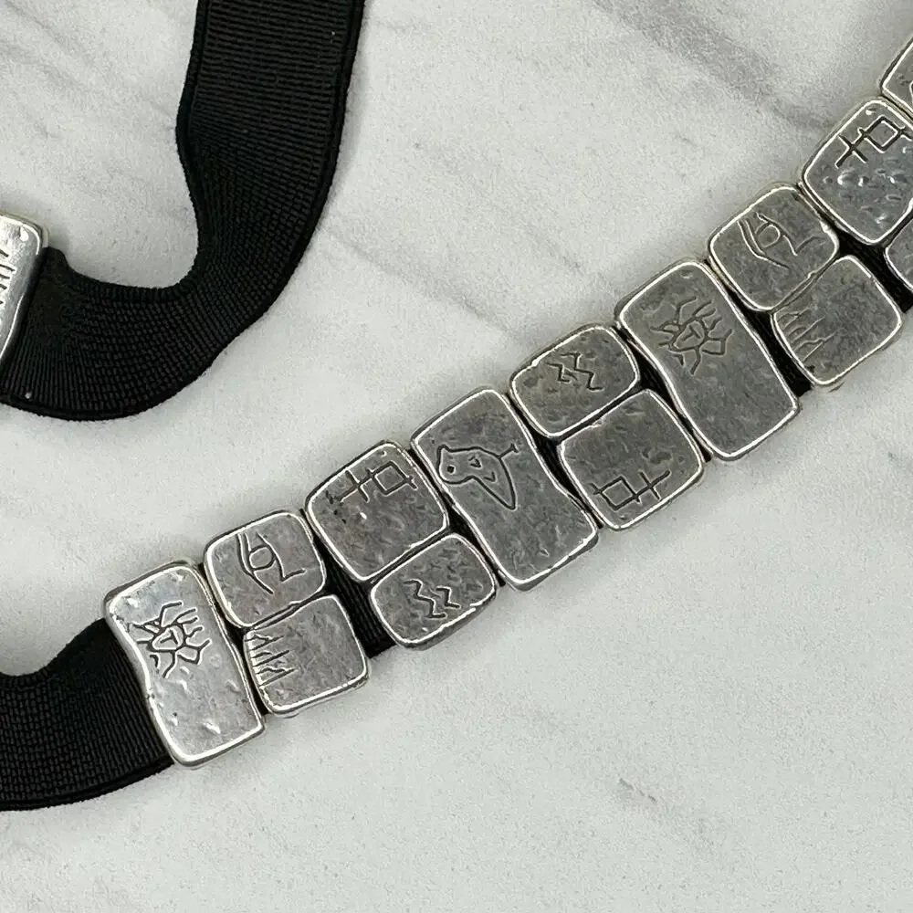 Engraved Silver Tone Tile Jewelry Supply Lot ✨